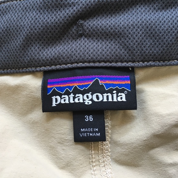 Patagonia Men's Khaki Athletic Shorts - Picture 6 of 8